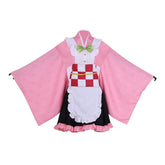 Halloweez Nezuko Kamado Maid Cosplay Costume | Unique Anime-Inspired Fancy Dress - Halloweez